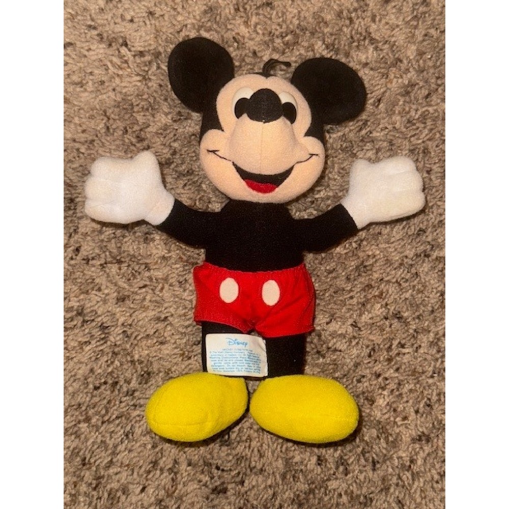 Vintage Playskool Disney Mickey Mouse Plush Stuffed Animal Toy‎ 1986